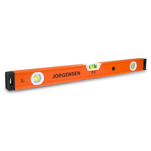 JORGENSEN 24 Magnetic LED Box Level 45/90/180 Spirit 2 leveler tool
