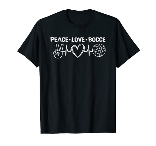 Peace Love Bocce Ball Spieler Team Bocce Ball T-Shirt