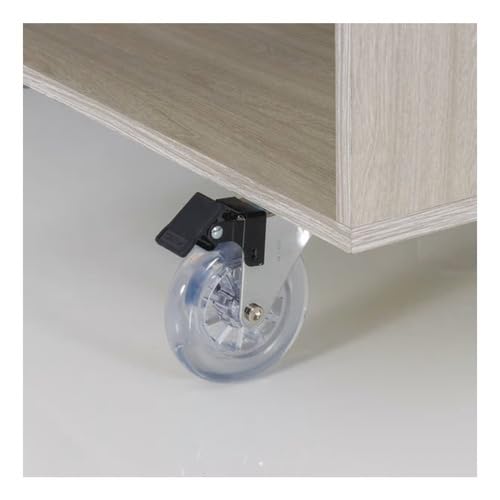 Kit 4 Rodinhas Rodízio Gel Giratórias 50mm para Armários e Móveis Mdf Duas com Trava e Duas Sem