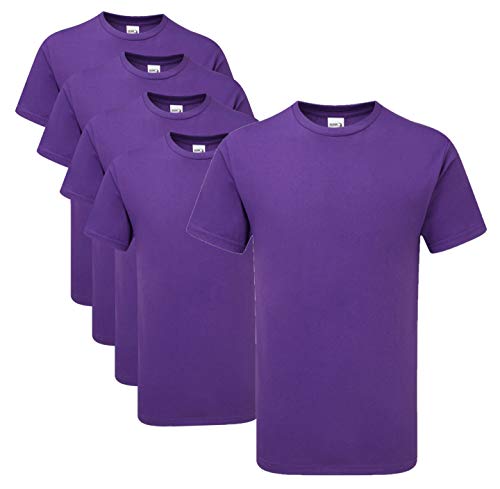 Gildan Hammer H000 T-Shirt - Sport Purple - 2XL (Pack of 5)