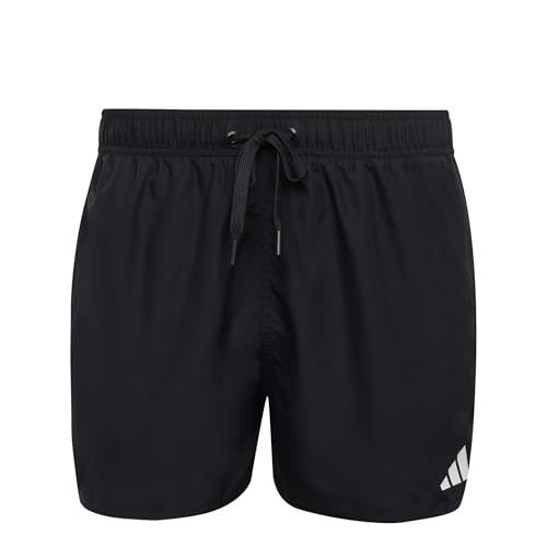 adidas Herren 3 Stripes Swim Shorts 3 inch, Black/White, L