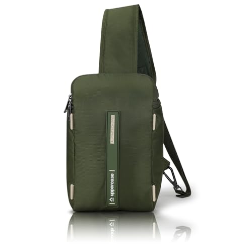 Image of uppercase Flux Sling Bag for Men & Women- Crossbody Sling Bag for Biking Travel, Outdoor Sports, Camping, Hiking | Waterproof Shoulder Bag with Adjustable Strap, Compartment and Zipper Pockets