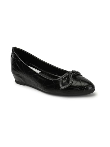 ELLE Womens Fashionable Textured Comfortable Ballerinas Colour-Black, Size-UK 6 (B0CKHG22XY) Amazon Price History, Amazon Price Tracker