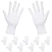 Price comparison product image Rovtop 10 Pairs Cotton White Gloves, 9.8 inches,Used to inspect Jewelry, Dry Hand moisturizer & Daily Work and More