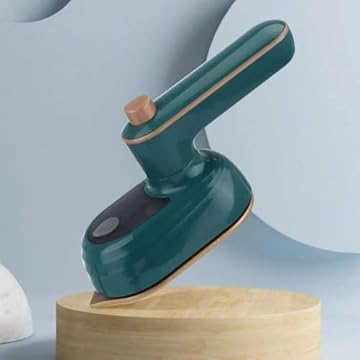 LucZeng Mini Ferro de Passar à Vapor Steamer, Mini ferro elétrico portátil de vestuário, Vapor de ferro portátil 180 Degrees rotativo, Dobrável para viagens e uso doméstico