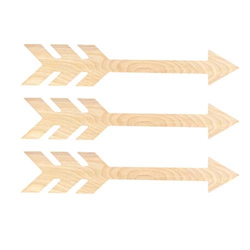 Rustic Arrows Set of 3 Wooden Arrow Wall Decor - Decorative Arrow Set
