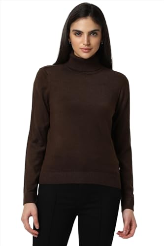 Image of Van Heusen Women's Acrylic Turtle Neck Sweater