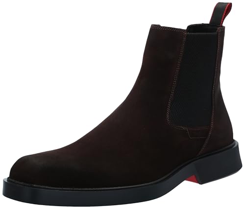 Image of HUGO Men's Brushed Suede Slip on Chelsea Boot