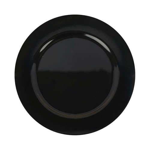 Platos base acrílicos redondos negros 13" set 12 miniatura 6