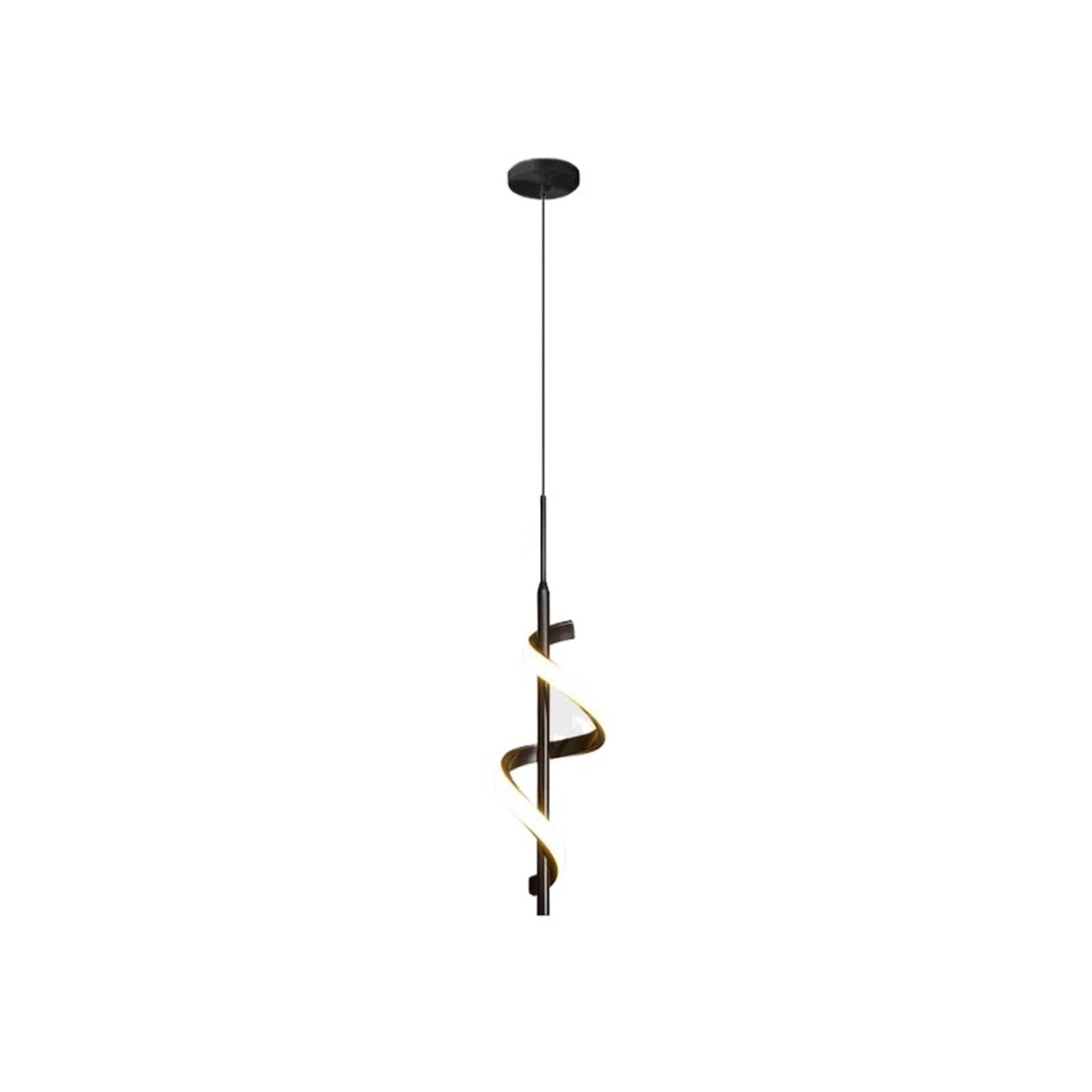 Kinkiet LED Nordic Sypialnia Lampka Nocna Minimalistyczny Czarno-biały Złoty Oświetlenie Dekoracyjne Salon Korytarz Osprzęt Wewnętrzny Elastyczna Regulacja(Warm Light,Black-Pendant Lamp)