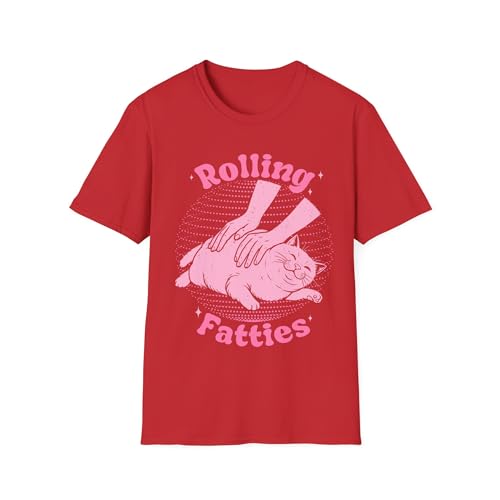 Hilarant animal t-shirt au motif imprimé de gros chat rigolo