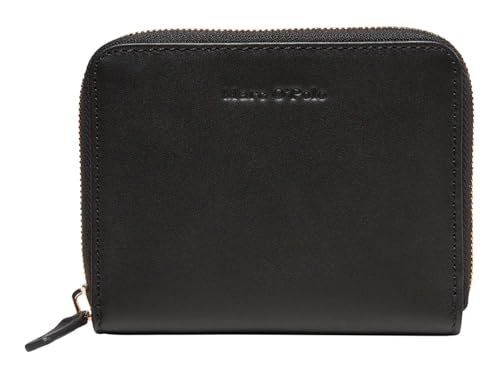 Marc O'Polo Ellis Zip Wallet M Black grand portefeuille zip en cuir