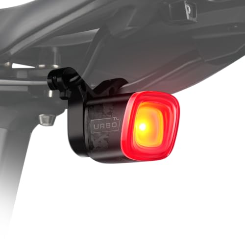 MagicShine URBO Brake Sensor Bike Tail Light for Urban Commuting & Road Cycling 50 Lumens Rear Bicycle Light 29g Ultralight with Auto On/Off 82H Runtime IPX6 Waterproof Quick Release Mount