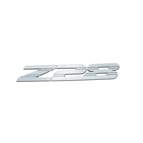 Image of 1Pc 1993-2002 Camaro Front Fender Z28 Emblem 3D Badge Nameplate Letter Sticker 10139552 Replacement for Z28 (Chrome)