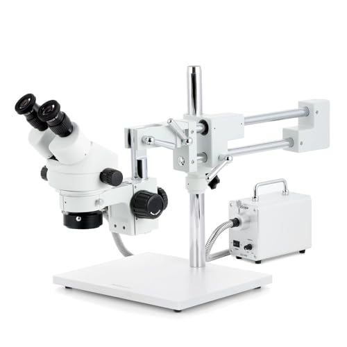 AmScope 7X-45X Stereo Zoom Microscopio Su Boom Stand + 80 - Foto 4