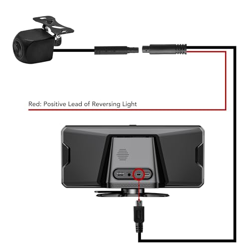 URVOLAX Optional Reversing Camera with 6 meters Cable for UR73C Carplay - Image 2