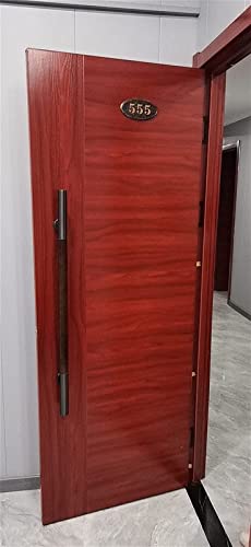 Drewniana klamka do stodoły do wewnętrznych drewnianych drzwi, klamka do drzwi wejściowych retro do hotelu/biura/restauracji, zawiera okucia, 120 cm