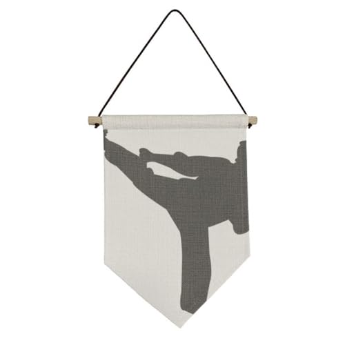 Drapeau Shaolin Kung Fu en toile pour décorer un dojo de sport