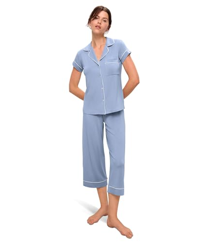 Image of Eberjey Gisele Short Sleeve and Cropped Pant PJ Set