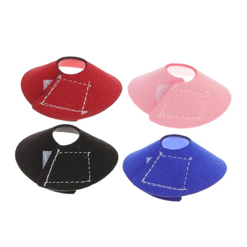 ibasenice 4pcs Parrot Collar for Birds Feather Plucking Collar Bird Cone Protector for Pet Recovery Collar After Surgery Collar