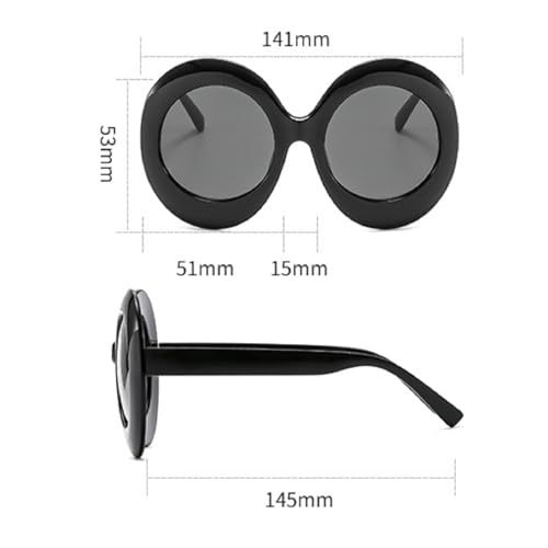 Oversized Oval Sunglasses for Women Men 2024 Luxury Big Frame Hip Hop Sun Glasses Trendy Shades Party Eyewear N453