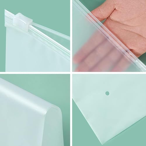 HAOXYO 30 Pcs Storage Bags, White, Plastic, Small