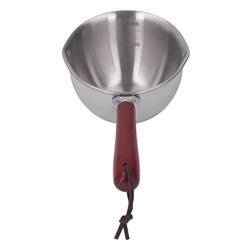Olla para leche SIXRUN de acero inoxidable 304 con fondo de inducción de 200ml 6