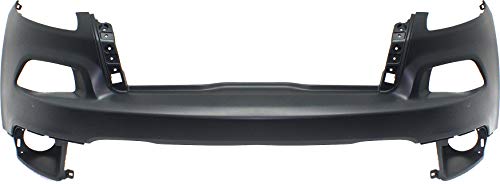 Garage-Pro Jeep Cherokee 2014-2018 Front Bumper Cover, Primed, Compatible with Models w/o Parking Aid Sensor, w/o Headlight Washer, Except Trailhawk/Overland Models