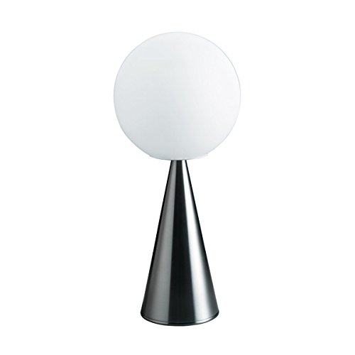 Fontana Arte Bilia - Lampada da tavolo, metallo paralume bianco H: 43cm