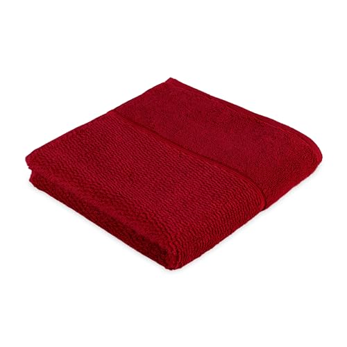 frottana Pearl Handtuch 50 x 100 cm aus 100% Baumwolle, ruby