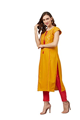 Image of ZIYAA Women's Synthetic Kurta
