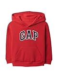 GAP baby-boys Playtime Favorites Logo Pullover Hoodie Hooded Sweatshirt Modern Red 4YRS