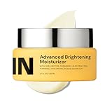 Gleamin Advanced Brightening Face Moisturizer - Face Cream for Women & Men with Vitamin C, Ceramides, Turmeric & Hyaluronic Acid - Faded Cream for Dark Spots, Uneven Skin Tone & Hydration - 1.7 fl oz