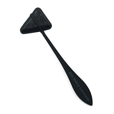 EMI Deluxe Taylor Percussion Reflex Hammer - Tactical Stealth Black - Neurological Reflex Testing Tool for Doctors, Nurses, and Physical Therapists Cover