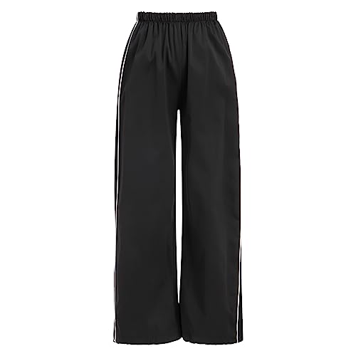 ODIZLI Parachute Pants for Women Y2k Low Rise Loose Cargo Pants Streetwear Oversized Baggy Sweatpants Joggers Pants3