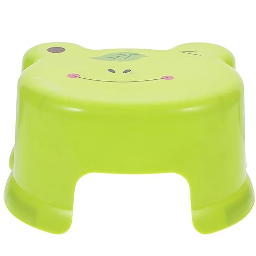 SOLUSTRE Plastic Shower Stool for Non Slip Cartoon Design Comfortable Plastic Chair for Bathroom Bedroom to Clean Space Saving