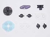 Black Buttons Mod Kit + Conductive Rubber Button Pads for Nintendo Gameboy DMG-01 Game Boy Zero Mod (A)