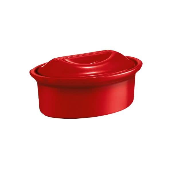 Emile Henry - TERRINE Ovale 1,1L Rouge Grand CRU