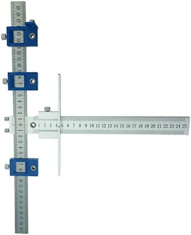 Drill Punch Locator Cabinet Hardware Jig Template Woodworking Drilling Dowelling Tool Drawer Guide Jig Aluminum Alloy