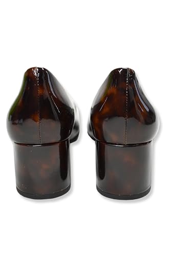 Tory Burch Women's Chelsea Cap-Toe 50mm 2" Pump Heel Shoes Patent Leather,4