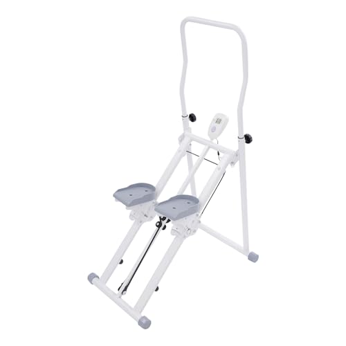 Treppenstepper Faltbar für Zuhause Stepper Heimtrainer Fitnessgerät mit LCD Display Cardiogerät und Beintrainer Sportgerät Gelenkschonend mit Stabiler Rahmen bis 150 kg