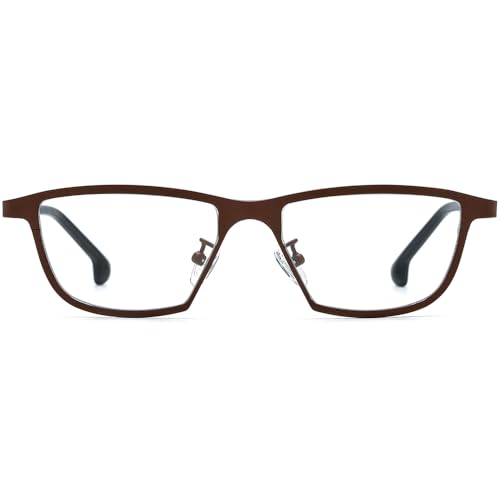 Image of FONEX Colorful Pure Titanium Glasses Frame Women Retro Round Eyeglasses