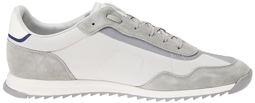 Image of BOSS Men's Zayn Low Profile Suede Leather Two Tone Sneaker