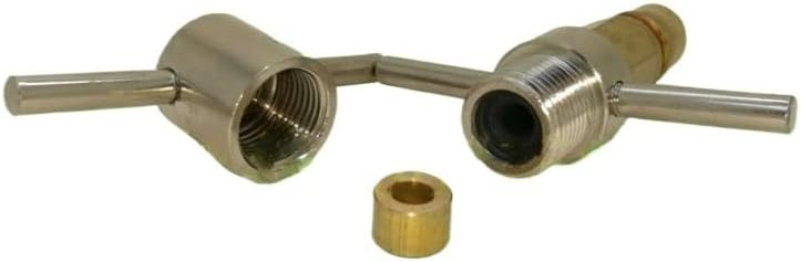 Rotary Connection Refrigerant Charging Valve Adapter self-Sealing A/C Dispensing Adapter Valve air Conditioning Repair Fluoride(Adjustable)