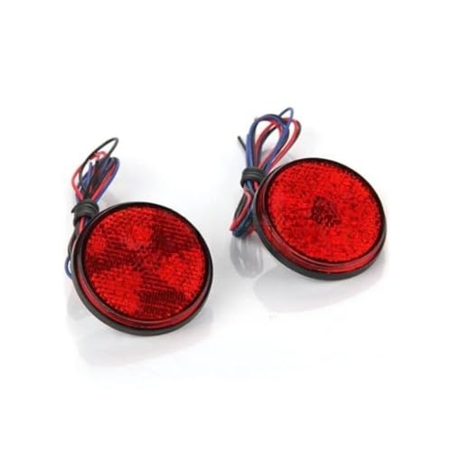 ESyem Motocicleta Intermitentes 2X Lámpara LED De Freno Trasero para Motocicleta, Vehículo, Motocicleta, 12 V