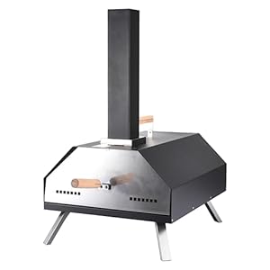 Zorestar Outdoor Pizza Oven – Stainless Steel Lightweight Wood Fired Pizza Oven – Portable Pizza Maker Ideal for Outdoor Kitchen or Camping – Backyard Pellet Pizza Oven