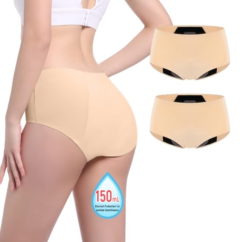 Carer Incontinence Underwear for Women Washable 150ml...