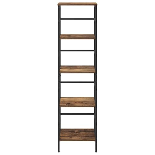 Estantería industrial de madera para organizar salones modernos y oficinas ordenadas 6