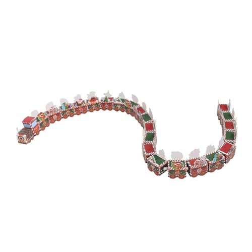 Toyvian クリスマス列車パッケージ 日間空のアドベントカレンダーボックス 多機能キャンディ収納 プレゼント包装用軽量立簡単ホリデーデコ