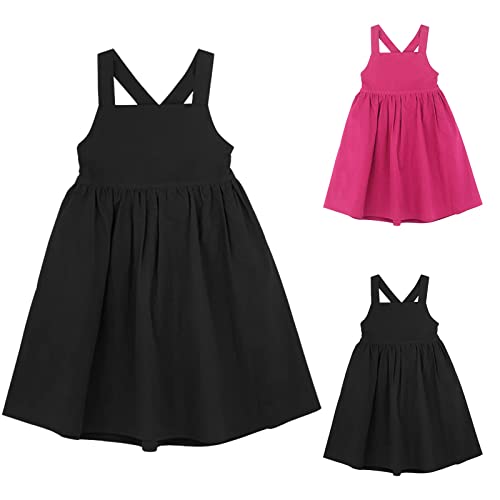 Toddler Baby Girls Summer Skirt Print Sleeveless Strap Backless Dress Toddler Sleeveless Summer Dress